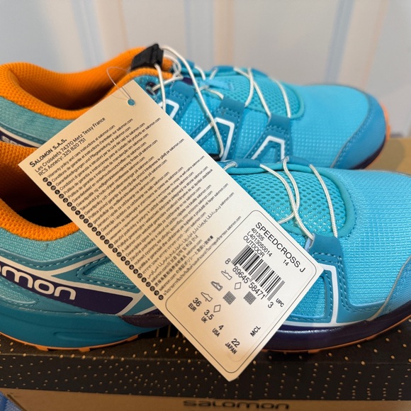 Salomon Kids' SpeedCross J Blue/Curacao/Acai/Bird of Paradise - Picture 3 of 5